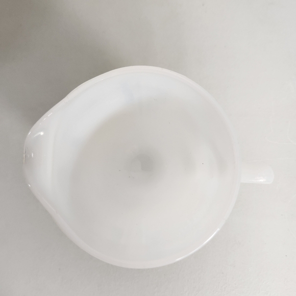 Vintage Macbeth Evans Monax Depression White Milk Glass Cream And Sugar Set - Picture 13 of 13